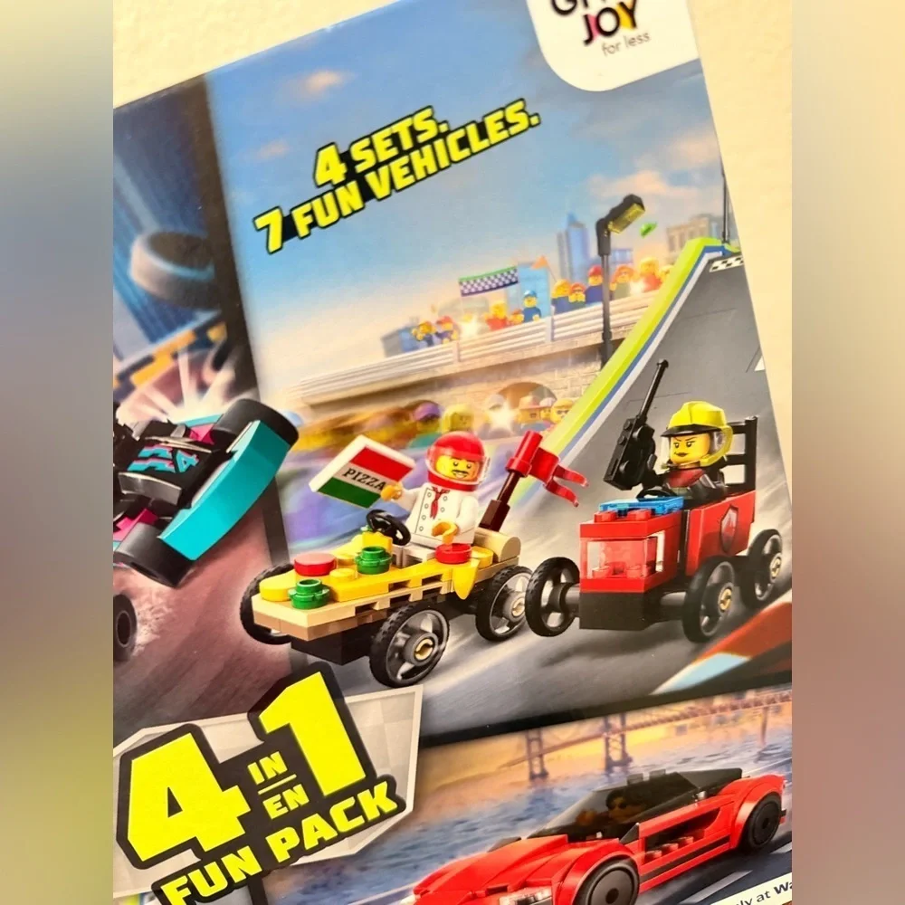 LEGO City Built For Speed Gift Set: Building Toy for Kids, Ages 5+ - 4 Sets in
